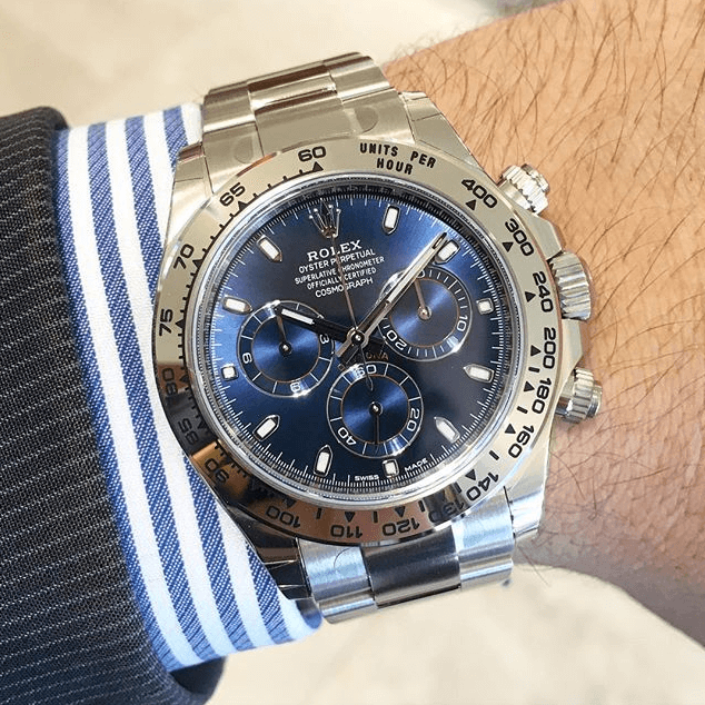 Montre RLX Daytona Cosmographe Fond Bleu 116509 Pour Homme