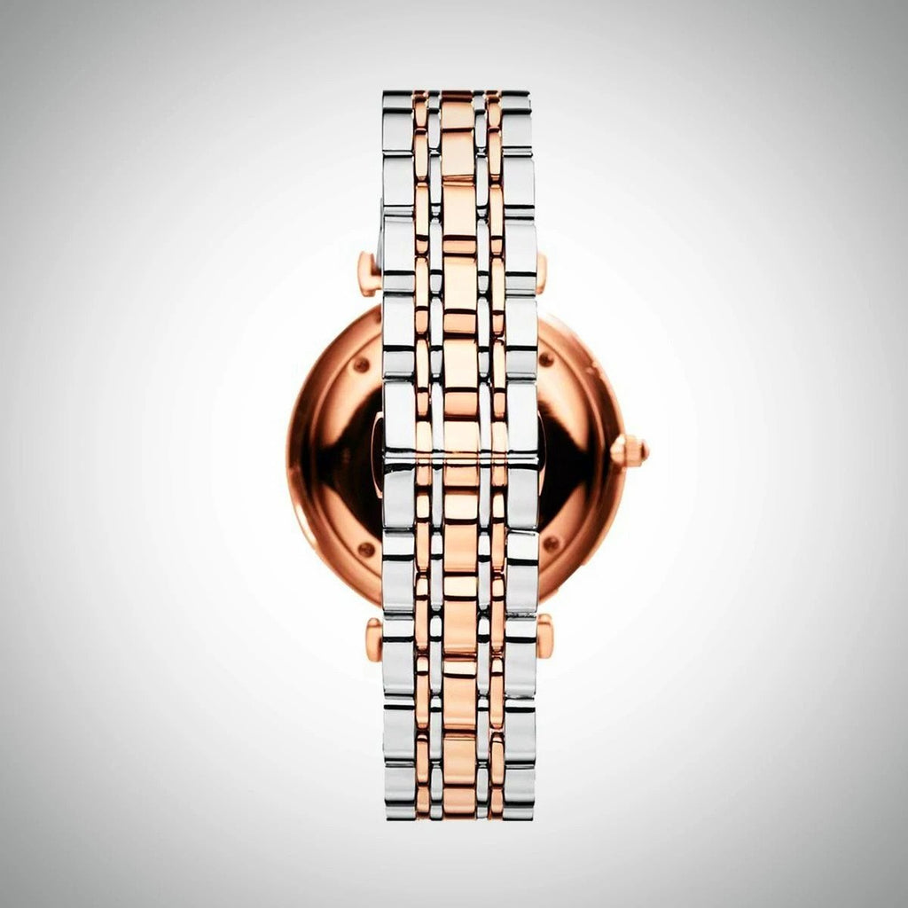 Emporio Armani Silver Dial Two-tone AR1677