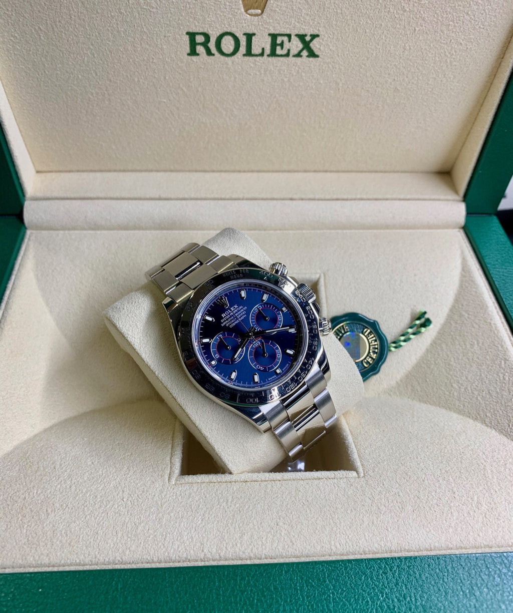 Montre RLX Daytona Cosmographe Fond Bleu 116509 Pour Homme