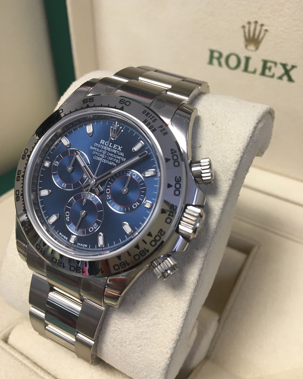 Montre RLX Daytona Cosmographe Fond Bleu 116509 Pour Homme
