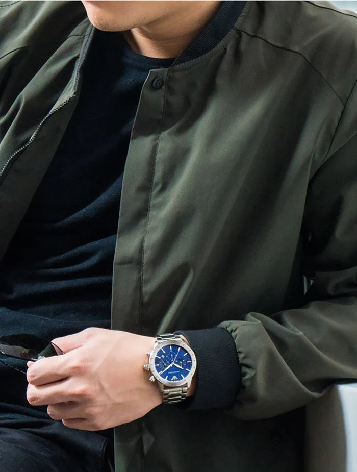 Emporio Armani AR11306 chronographe bleu