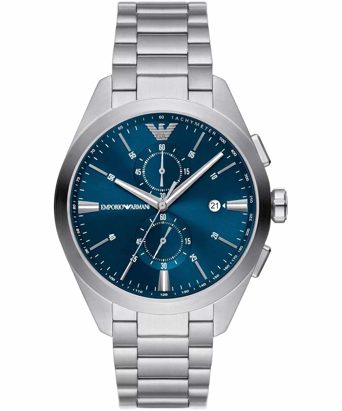 Emporio Armani Mens Claudio Blue Dial Watch AR11541